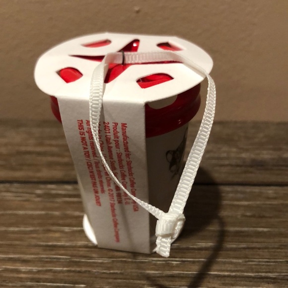 Starbucks mini ornament fox on cup NWT - Picture 5 of 5